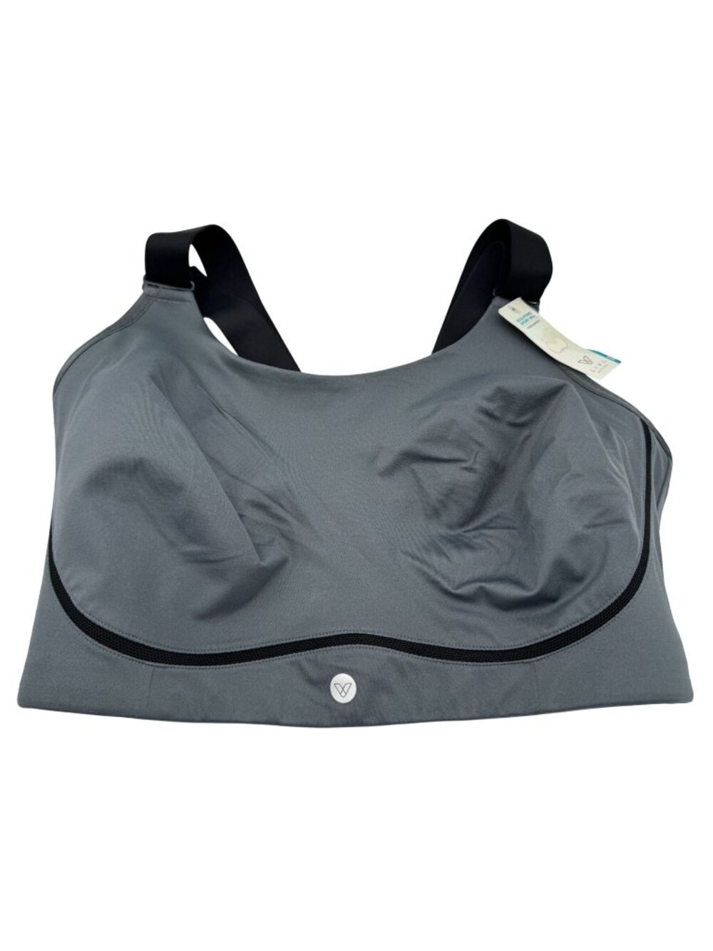 LIVI Active Sculpting Sports Bra High Impact Molded Wireless Gray Size 40G